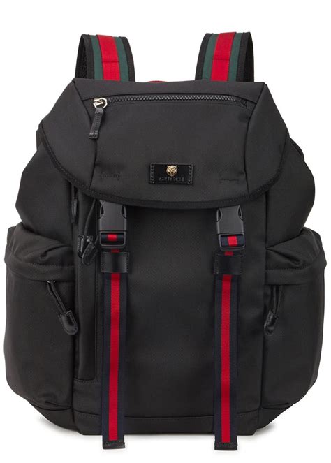 gucci backpack multicolor|Gucci black canvas backpack.